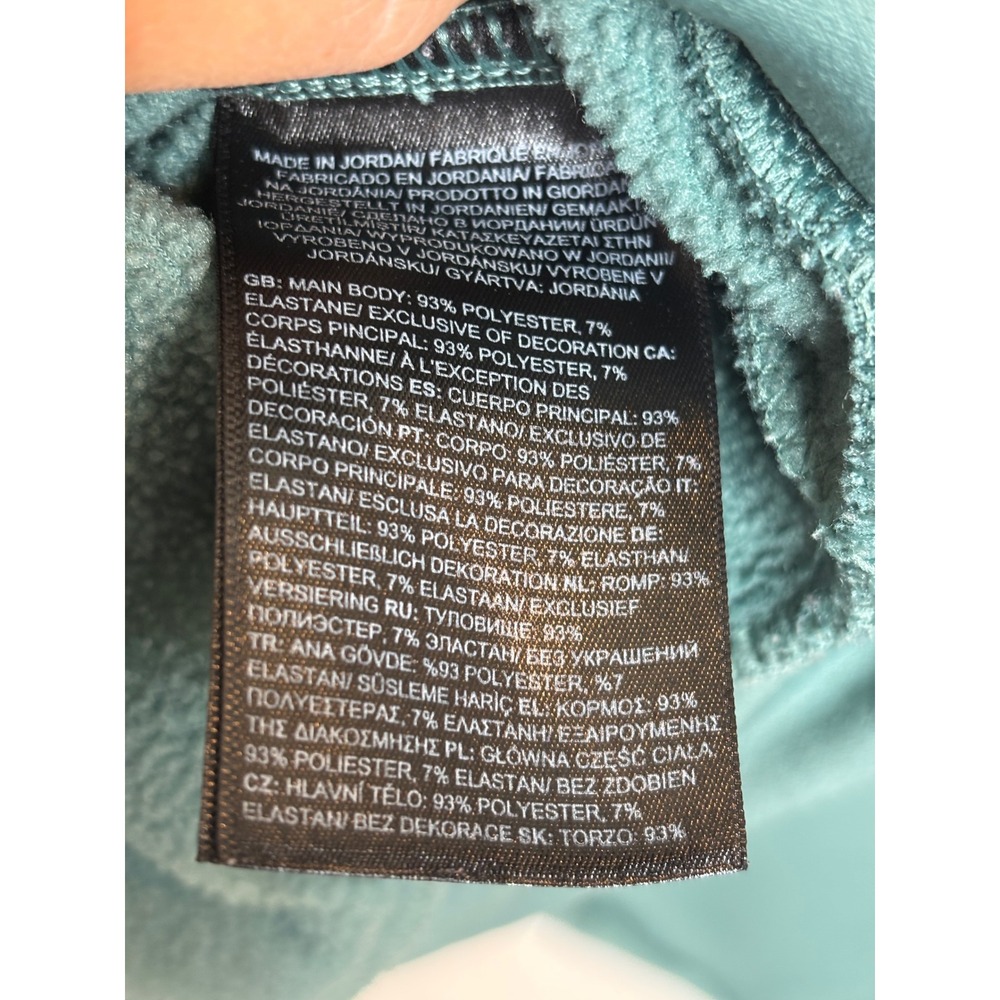 The North Face Horizon Cropped Boxy Oversized Sweatshirt Teal Size Small - Picture 5 of 7